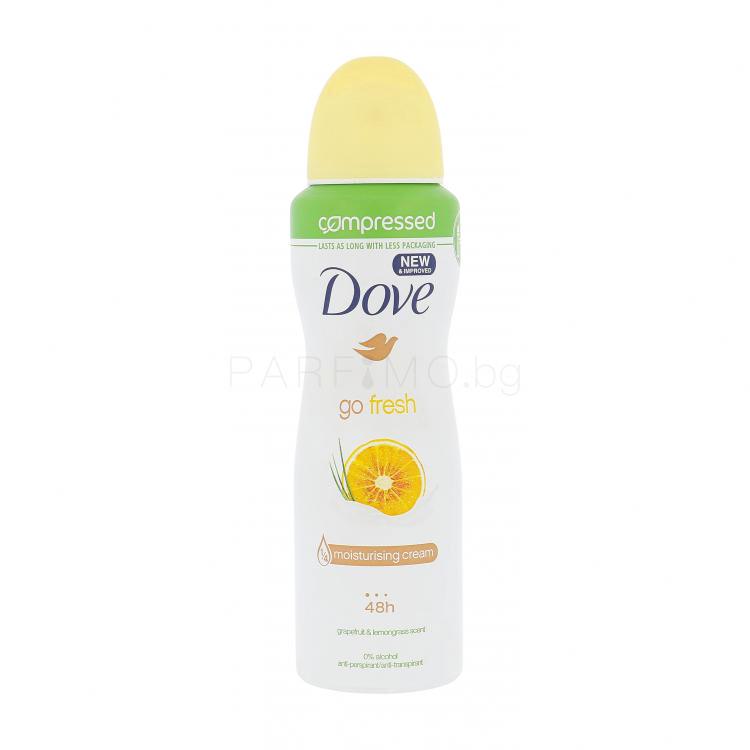 Dove Go Fresh Grapefruit &amp; Lemongrass 48h Антиперспирант за жени 125 ml