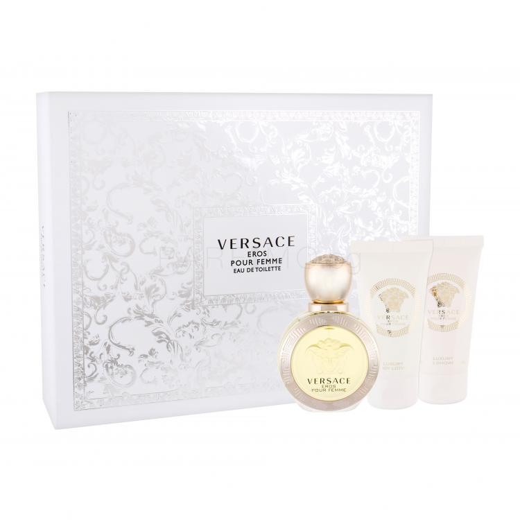 Versace Eros Pour Femme Подаръчен комплект EDT 50 ml + лосион за тяло 50 ml + душ гел 50 ml