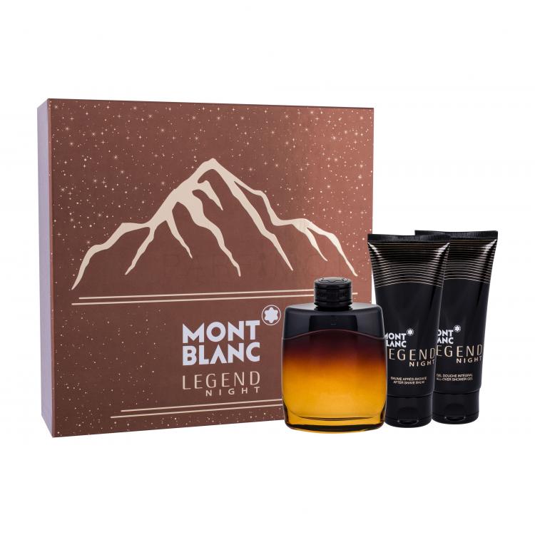 Montblanc Legend Night Подаръчен комплект EDP 100 ml + балсам след бръснене 100 ml + душ гел 100 ml
