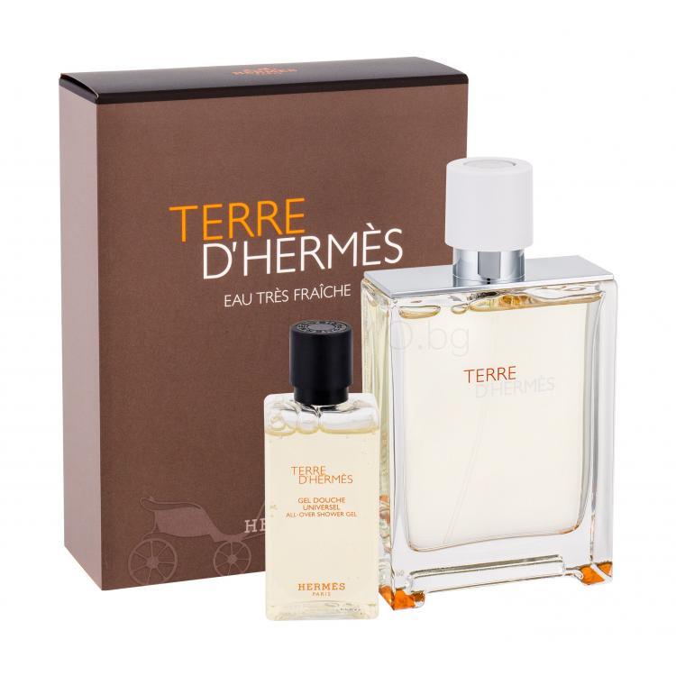 Hermes Terre d´Hermès Eau Tres Fraiche Подаръчен комплект EDT 75 ml + душ гел 40 ml