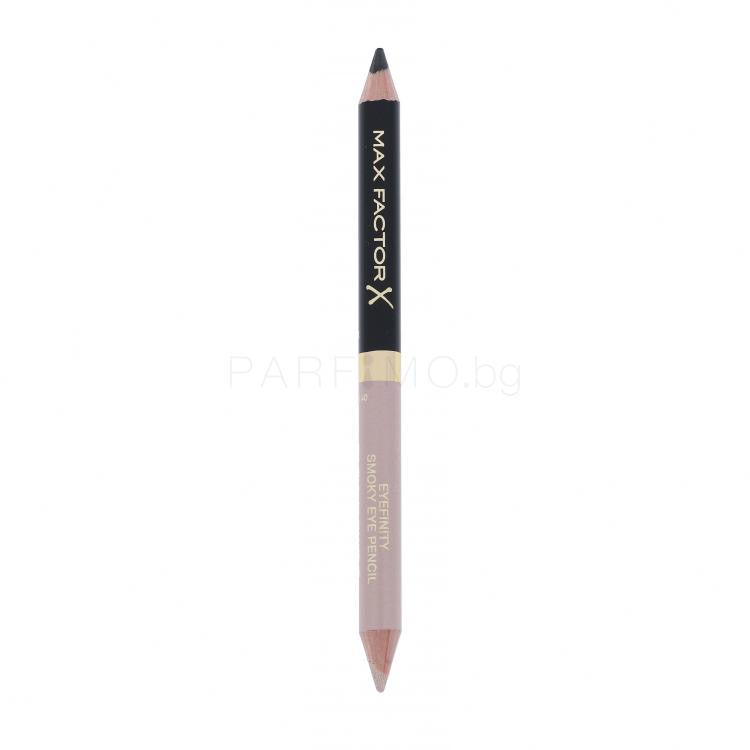Max Factor Eyefinity Smoky Eye Pencil Молив за очи за жени 1,3 гр Нюанс 01 Black Onyx +  Diamond Glitz