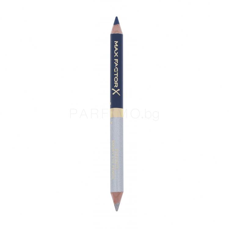 Max Factor Eyefinity Smoky Eye Pencil Молив за очи за жени 1,3 гр Нюанс 04 Persian Blue + Radiant Silver