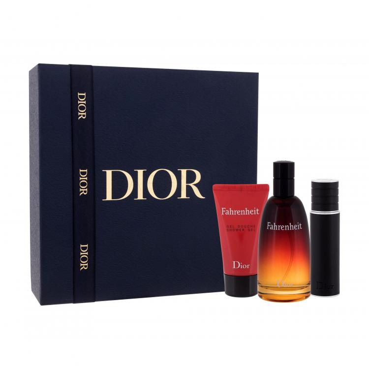Christian Dior Fahrenheit Подаръчен комплект EDT 100 ml + душ гел 50 ml + EDT зареждаем флакон 10 ml