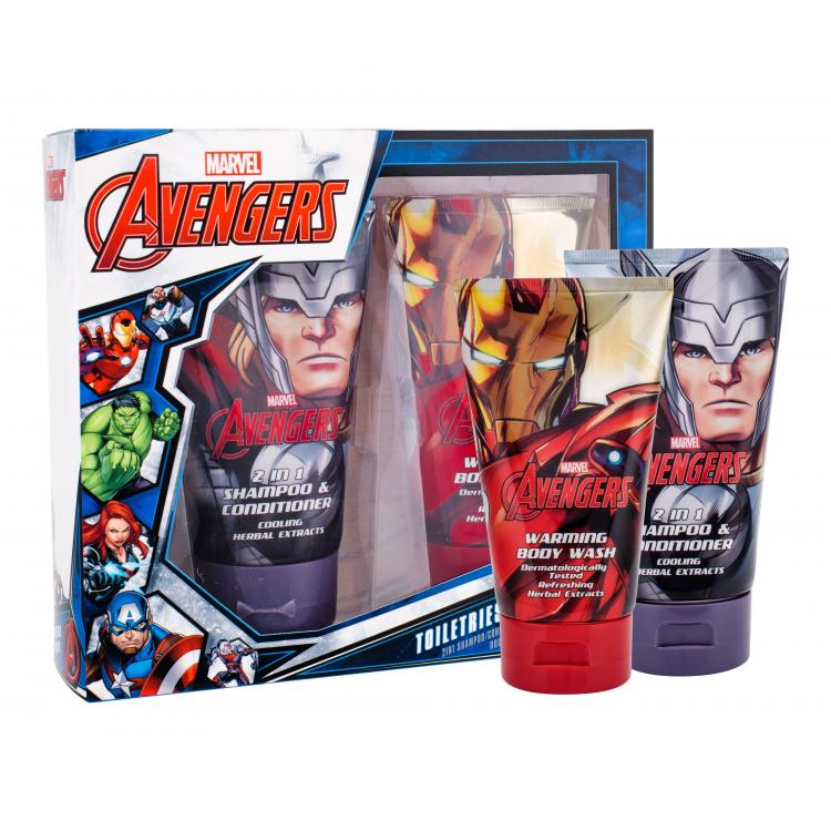 Marvel Avengers Подаръчен комплект шампоан- душ гел 2в1 150 ml + душ гел 150 ml