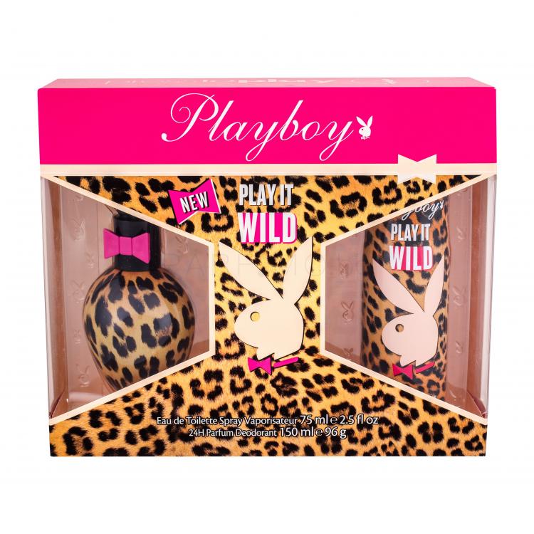 Playboy Play It Wild For Her Подаръчен комплект EDT 75 ml + дезодорант 150 ml