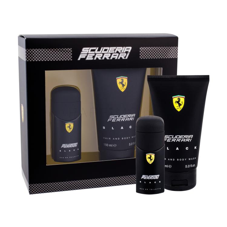 Ferrari Scuderia Ferrari Black Подаръчен комплект EDT 30 ml + душ гел 150 ml увредена кутия