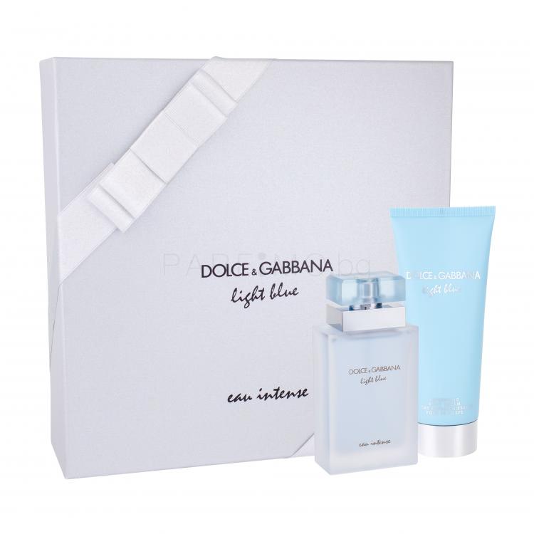 Dolce&amp;Gabbana Light Blue Eau Intense Подаръчен комплект EDP 50 ml + крем за тяло 100 ml