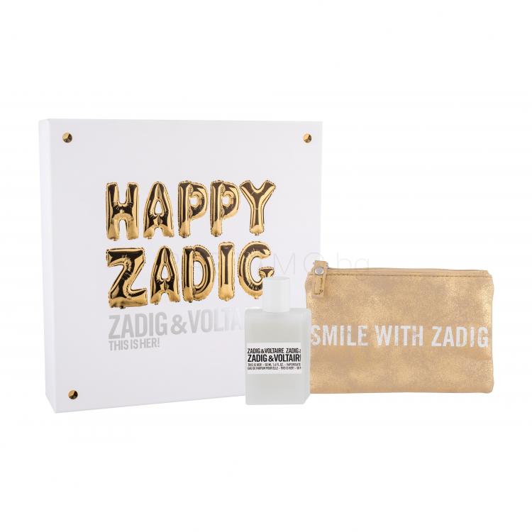 Zadig &amp; Voltaire This is Her! Подаръчен комплект EDP 50 ml + козметична чантичка