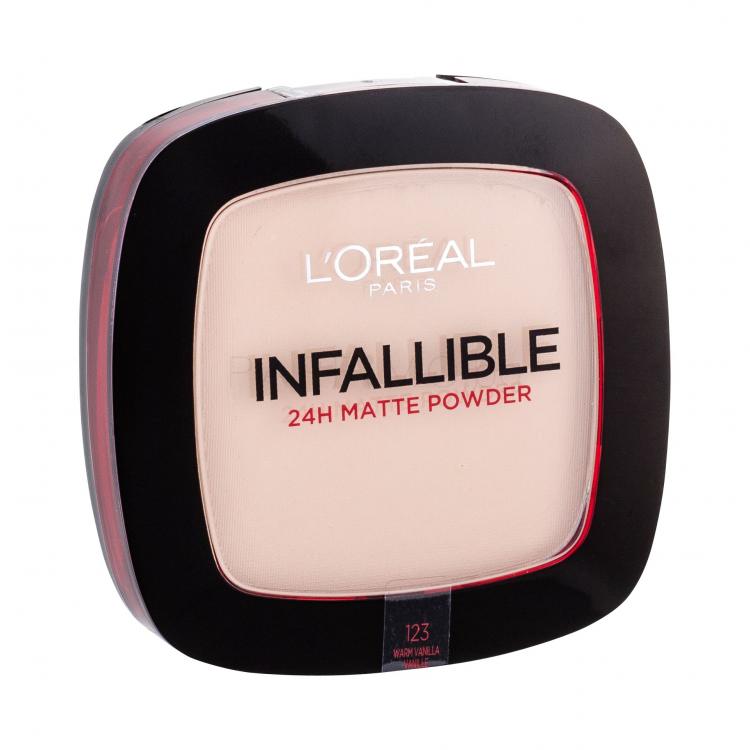 L&#039;Oréal Paris Infaillible 24H Matte Пудра за жени 9 гр Нюанс 123 Warm Vanilla