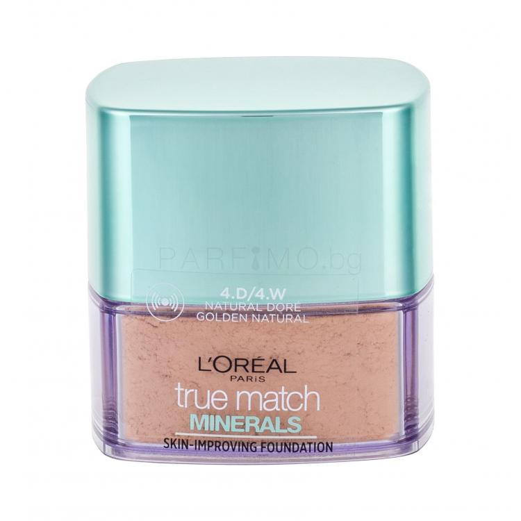 L&#039;Oréal Paris True Match Minerals Skin-Improving Фон дьо тен за жени 10 гр Нюанс 4.D/4.W Golden Natural
