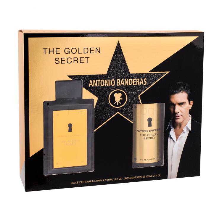 Banderas The Golden Secret Подаръчен комплект EDT 100 ml + дезодорант 150 ml увредена кутия