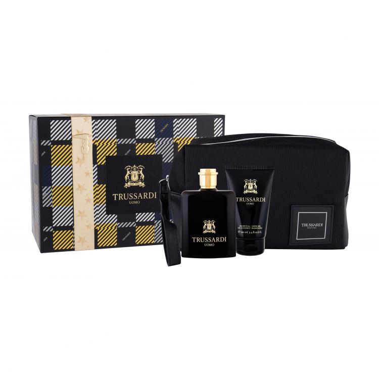 Trussardi Uomo 2011 Подаръчен комплект EDT 100 ml + душ гел 100 ml + козметична чантичка