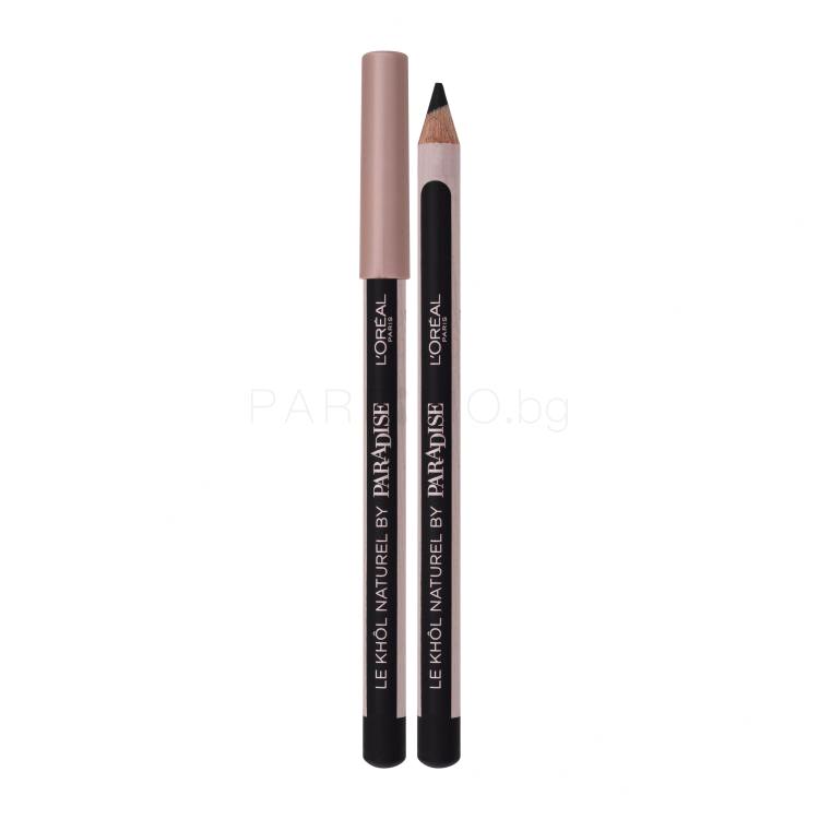 L&#039;Oréal Paris Paradise Le Khôl Naturel Молив за очи за жени 1,2 g Нюанс 101 Midnight Black