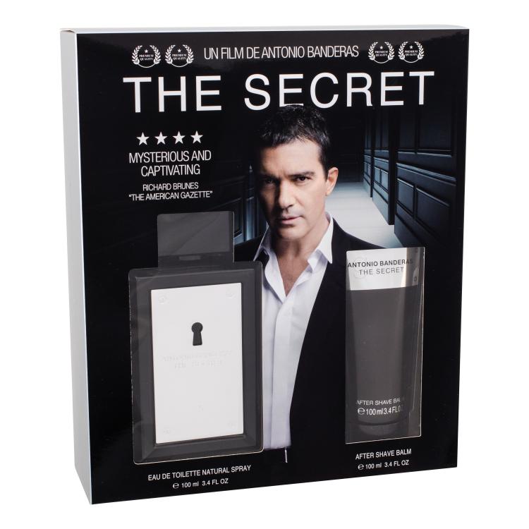 Banderas The Secret Подаръчен комплект EDT 100 ml + балсам за след бръснене 100 ml увредена кутия
