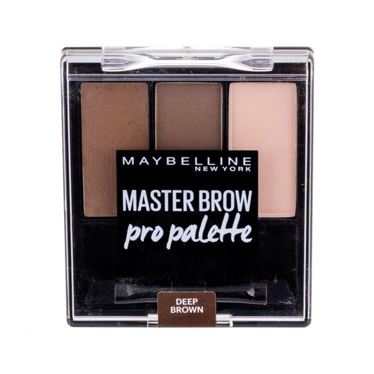 Maybelline Master Brow Pro Palette Комплекти и палитри за вежди за жени 6 гр Нюанс Deep Brown