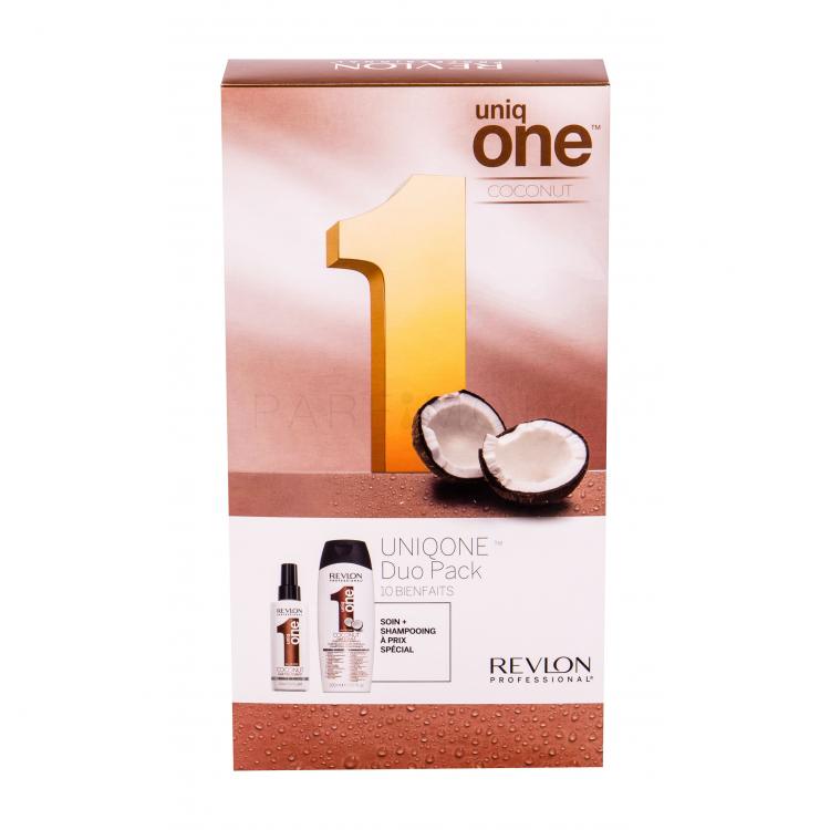 Revlon Professional Uniq One Coconut Подаръчен комплект маска за коса без изплакване 150 ml + шампоан 300 ml