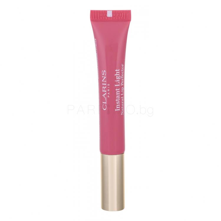Clarins Instant Light Natural Lip Perfector Блясък за устни за жени 12 ml Нюанс 07 Toffee Pink Shimmer