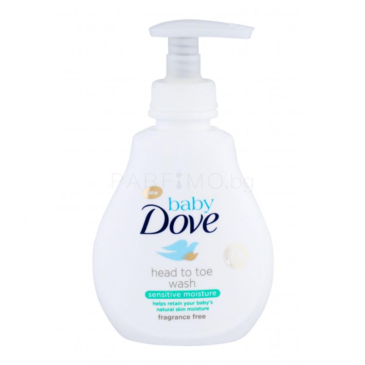 Dove Baby Sensitive Moisture Head To Toe Wash Пяна за вана за деца 200 ml