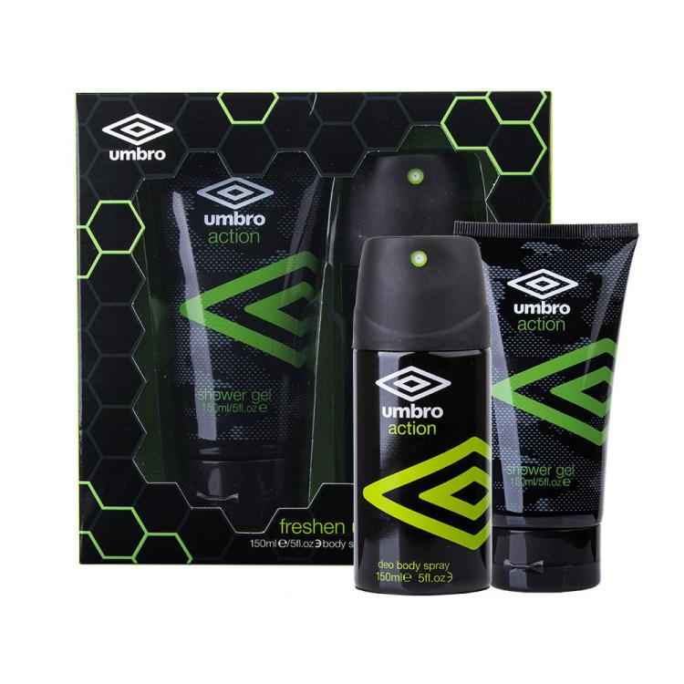 UMBRO Action Подаръчен комплект дезодорант 150 ml + душ гел 150 ml увредена кутия