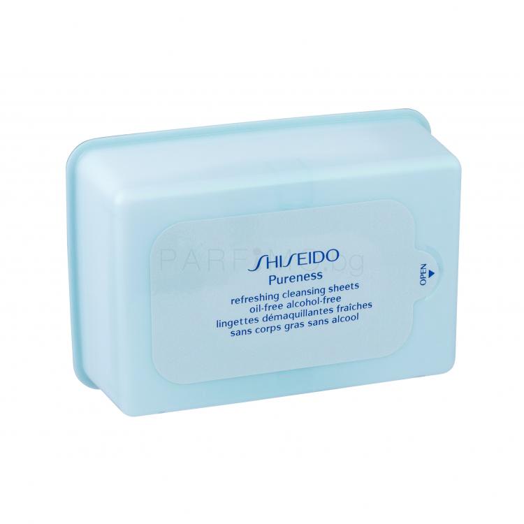 Shiseido Pureness Refreshing Cleansing Sheets Почистващи кърпички за жени 30 бр