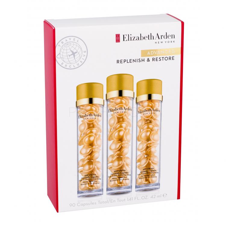 Elizabeth Arden Ceramide Daily Youth Restoring Capsules Подаръчен комплект серум за лице в капсули 3 x 30 бр