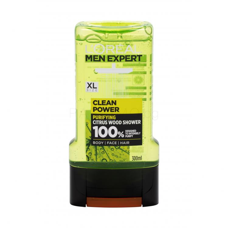 L&#039;Oréal Paris Men Expert Clean Power Душ гел за мъже 300 ml
