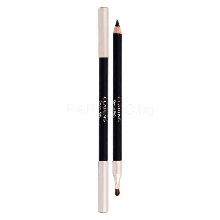 Clarins Long-Lasting Eye Pencil Молив за очи за жени 1,05 g Нюанс 01 Carbon Black