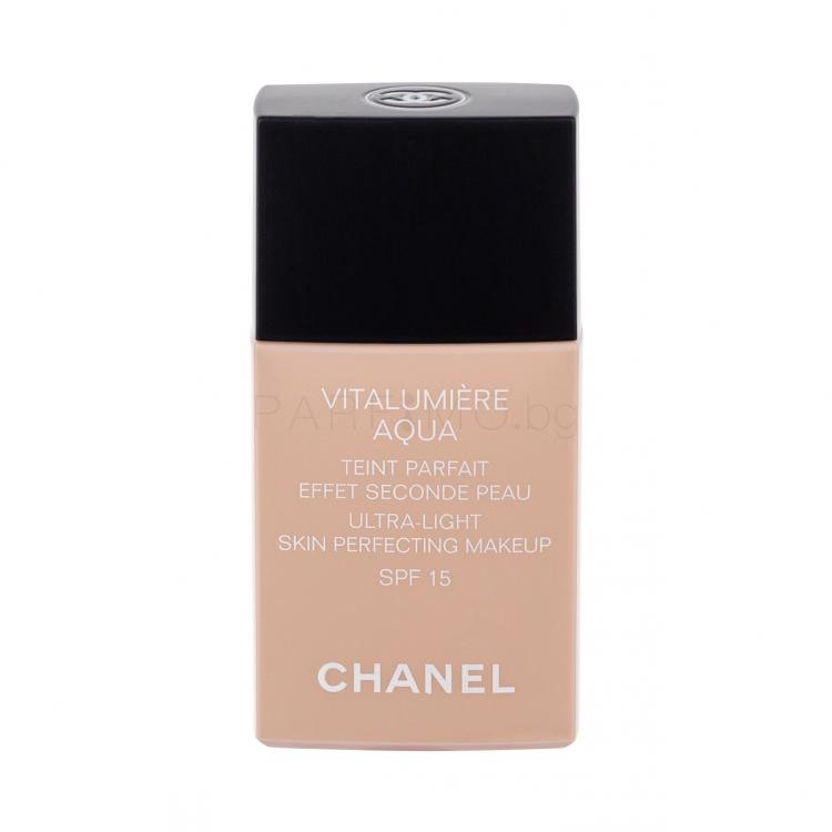 Chanel Vitalumière Aqua SPF15 Фон дьо тен за жени 30 ml Нюанс 32 Beige Rosé