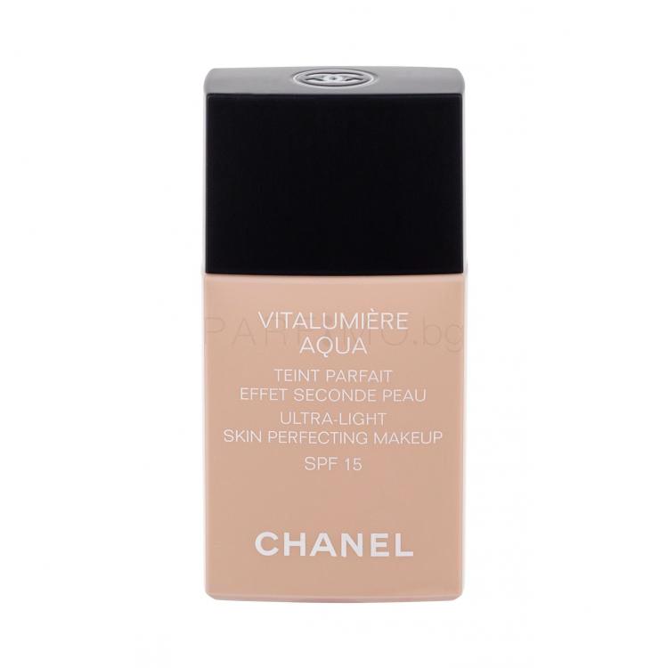 Chanel Vitalumière Aqua SPF15 Фон дьо тен за жени 30 ml Нюанс 12 Beige Rosé
