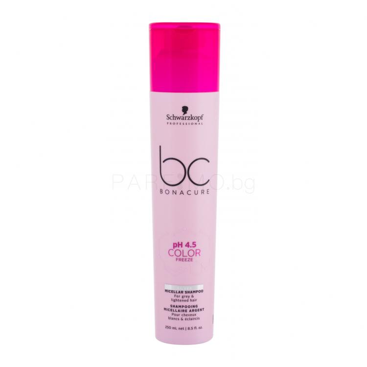 Schwarzkopf Professional BC Bonacure pH 4.5 Color Freeze Silver Micellar Shampoo Шампоан за жени 250 ml