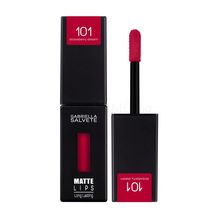 Gabriella Salvete Matte Lips Червило за жени 4,5 ml Нюанс 101 Strawberry Dream