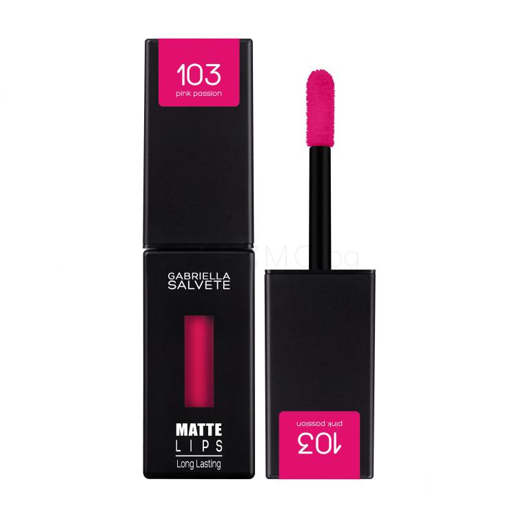 Gabriella Salvete Matte Lips Червило за жени 4,5 ml Нюанс 103 Pink Passion