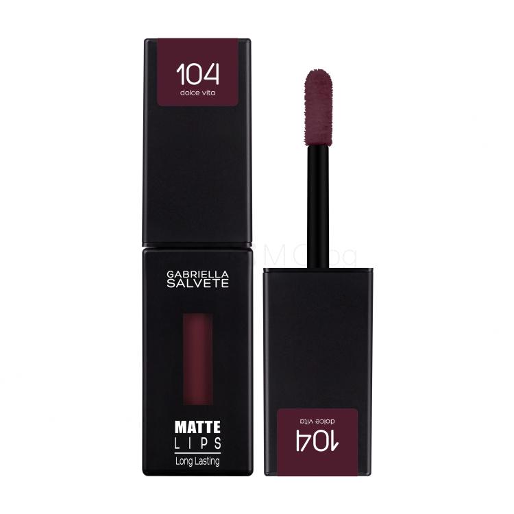 Gabriella Salvete Matte Lips Червило за жени 4,5 ml Нюанс 104 Dolce Vita