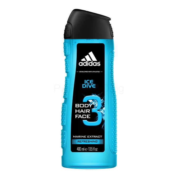 Adidas Ice Dive 3in1 Душ гел за мъже 400 ml