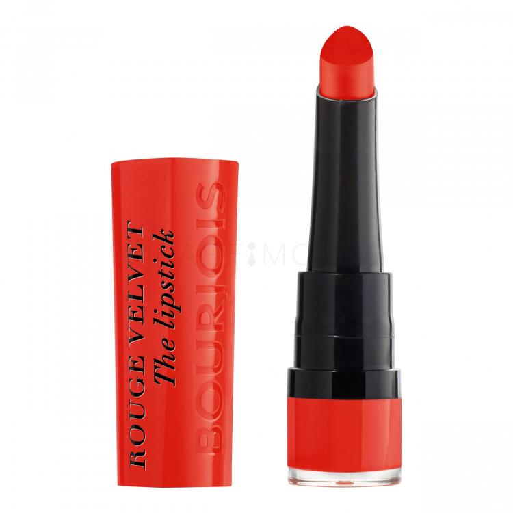 BOURJOIS Paris Rouge Velvet The Lipstick Червило за жени 2,4 гр Нюанс 07 Joli Carmin´ois