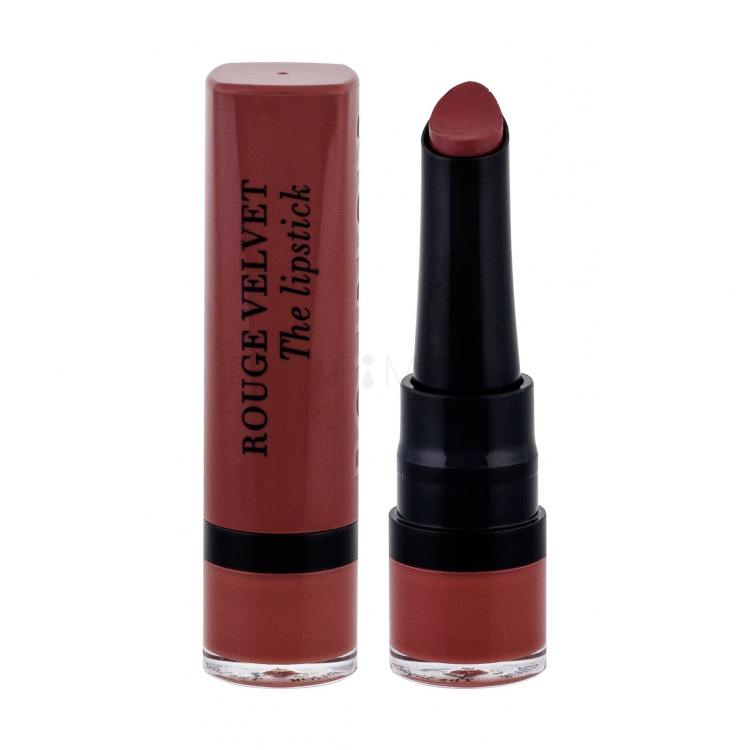 BOURJOIS Paris Rouge Velvet The Lipstick Червило за жени 2,4 g Нюанс 24 Pari´sienne