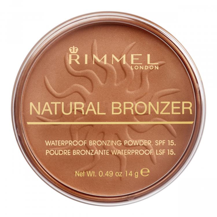Rimmel London Natural Bronzer SPF15 Бронзант за жени 14 гр Нюанс 025 Sun Glow