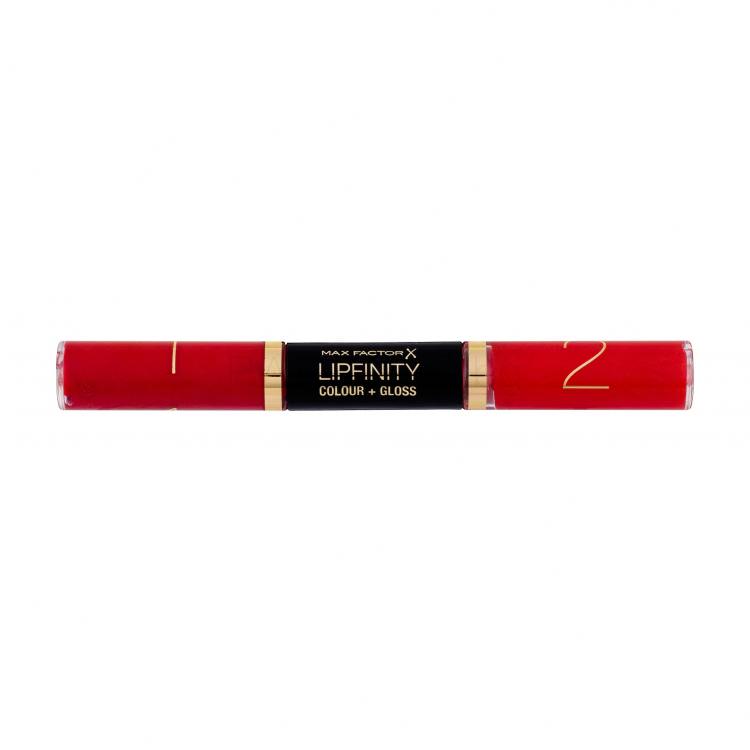Max Factor Lipfinity Colour + Gloss Червило за жени 2x3 ml Нюанс 640 Lasting Grenadine