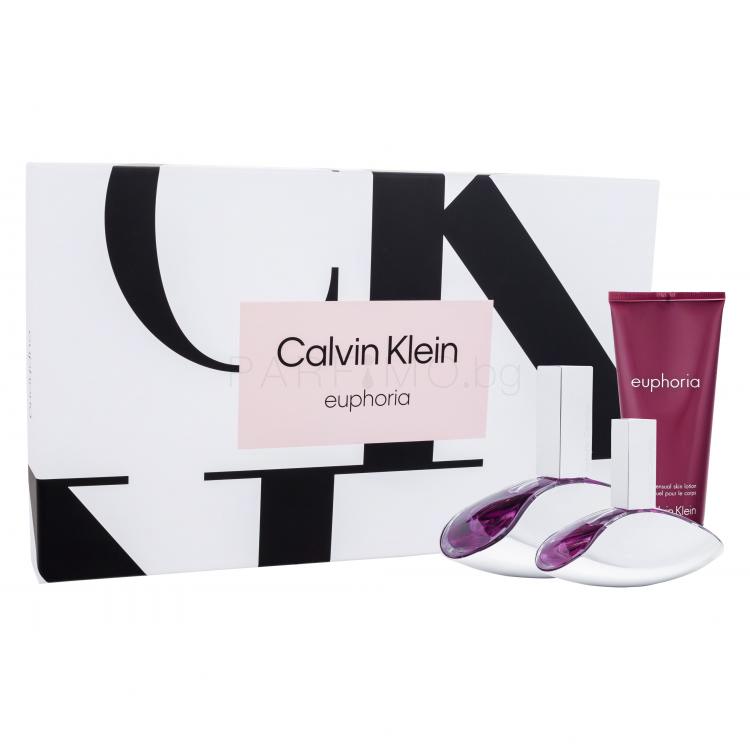 Calvin Klein Euphoria SET1 Подаръчен комплект EDP 100 ml + EDP 30 ml + лосион за тяло 100 ml