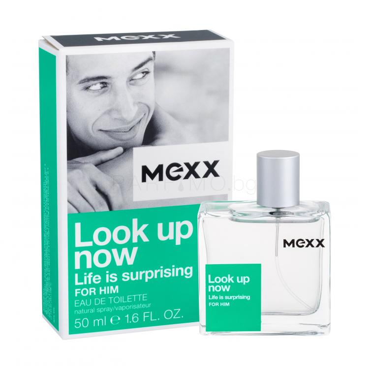 Mexx Look up Now Life Is Surprising For Him Eau de Toilette за мъже 50 ml