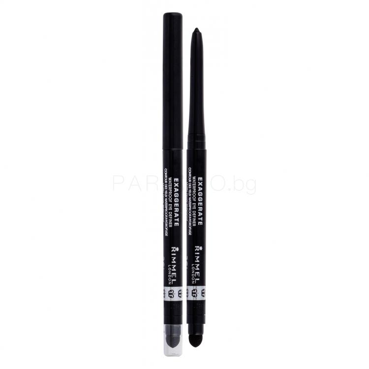 Rimmel London Exaggerate Молив за очи за жени 0,28 g Нюанс 261 Noir