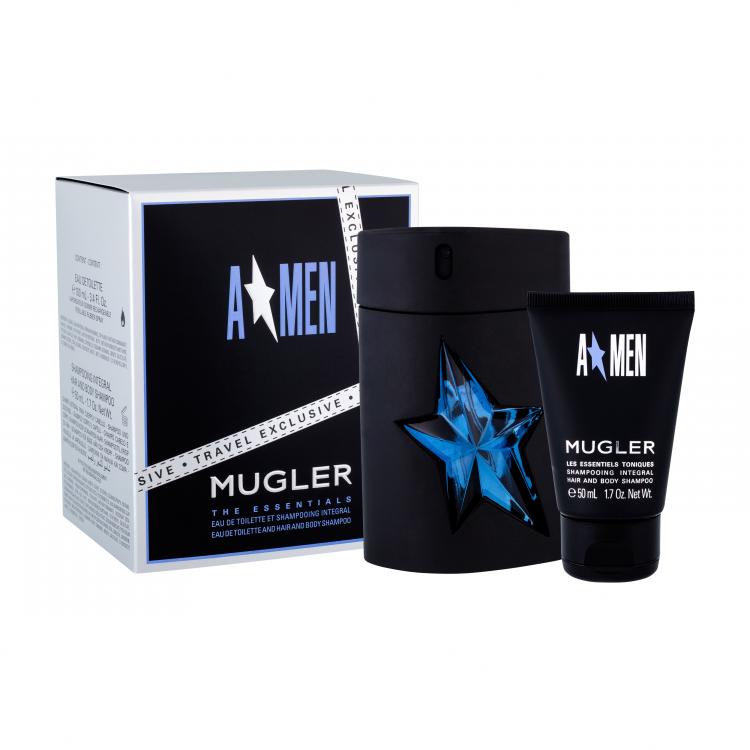 Thierry Mugler A*Men Rubber Подаръчен комплект EDT 100 ml + душ гел 50 ml Зареждаем