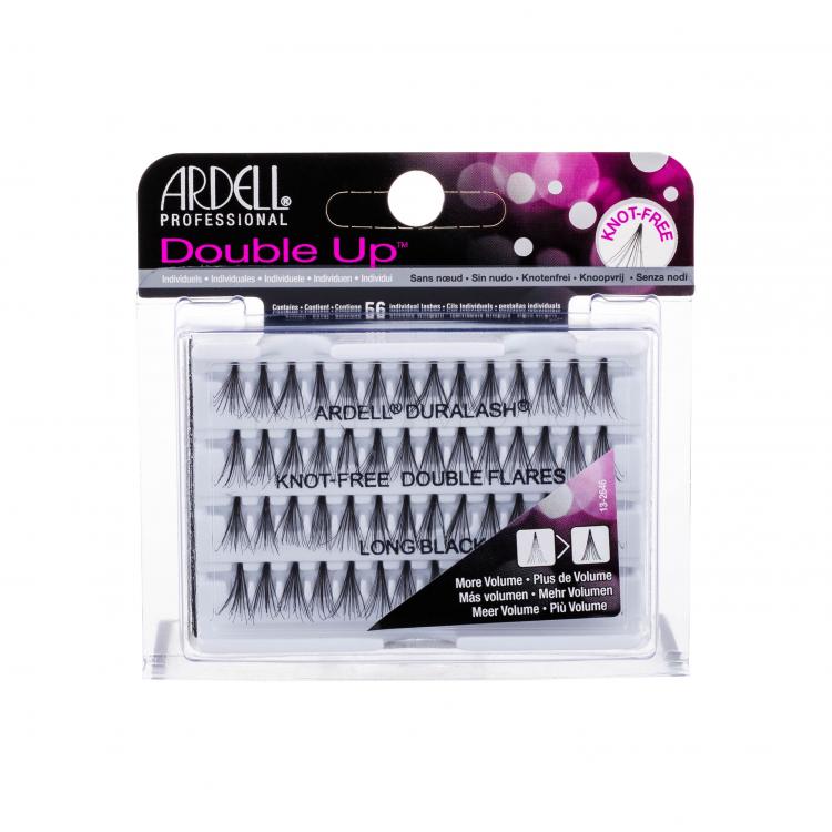 Ardell Double Up Duralash Knot-Free Double Flares Изкуствени мигли за жени 56 бр Нюанс Long Black