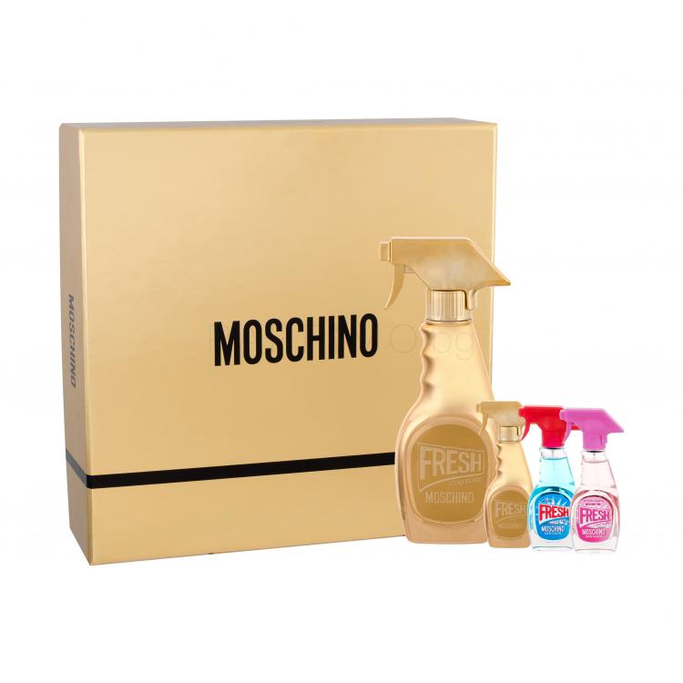 Moschino Fresh Couture Gold Подаръчен комплект EDP 50 ml + EDP 5 ml + EDT Fresh Couture 5 ml + EDT + Fresh Couture Pink 5 ml