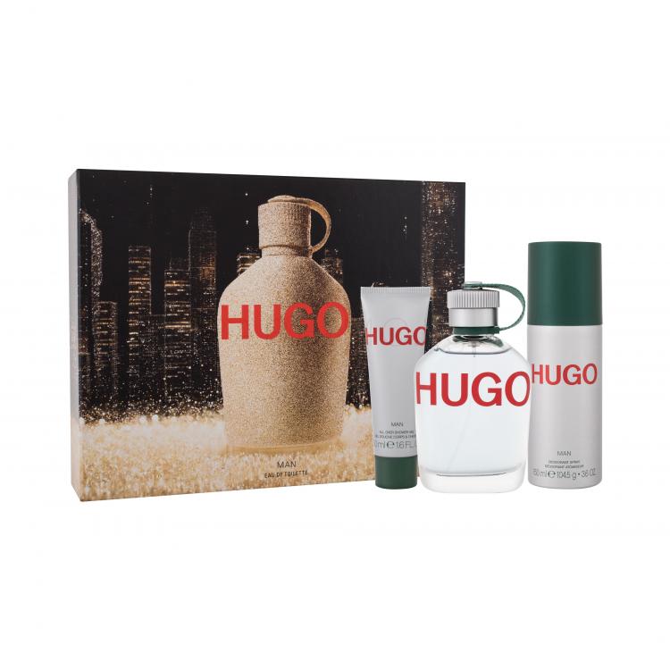 HUGO BOSS Hugo Man Подаръчен комплект EDT 125 ml + дезодорант 150 ml + душ гел 50 ml