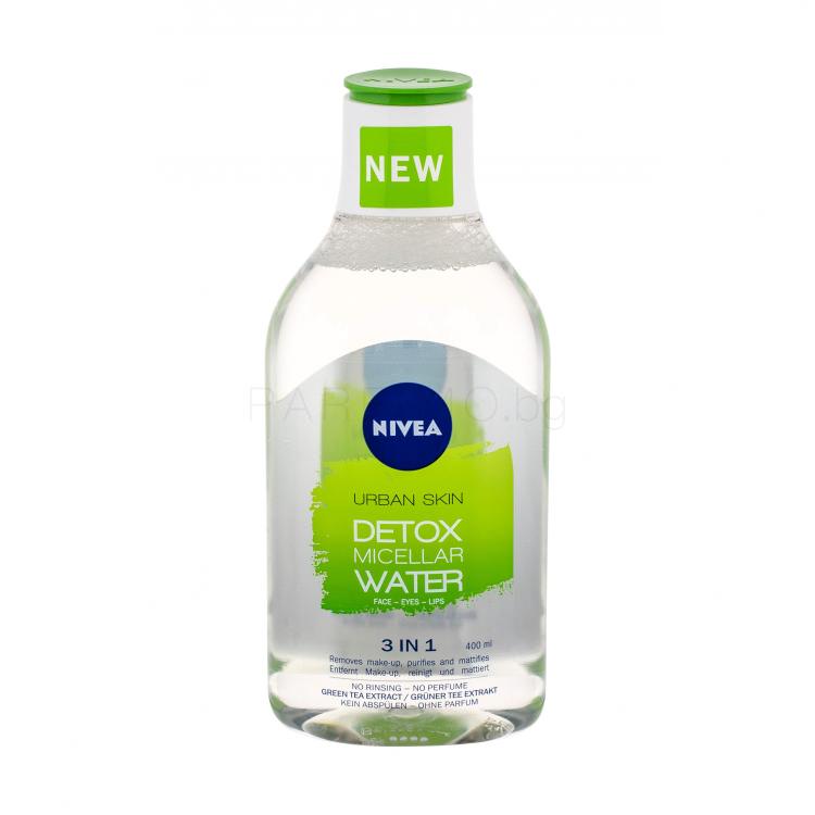 Nivea Essentials Urban Skin Detox Мицеларна вода за жени 400 ml