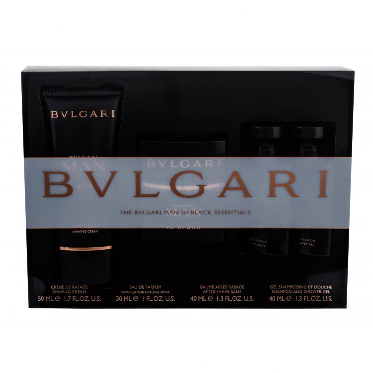 Bvlgari MAN In Black Подаръчен комплект EDP 30 ml + балсам след бръснене 40 ml + душ гел 40 ml + крем за бръснене 50 ml