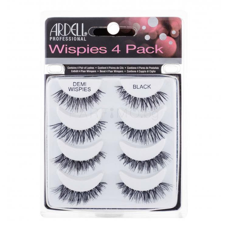 Ardell Wispies Demi Wispies Изкуствени мигли за жени 4 бр Нюанс Black