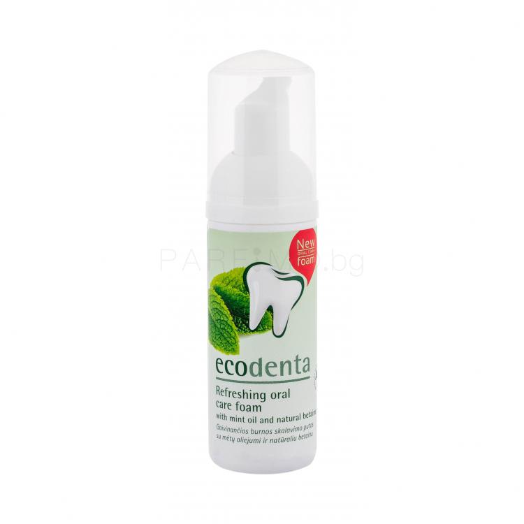 Ecodenta Mouthwash Refreshing Oral Care Foam Вода за уста 50 ml