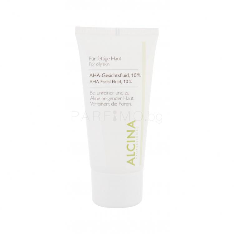 ALCINA For Oily Skin AHA Facial Fluid, 10% Нощен крем за лице за жени 50 ml